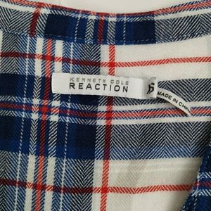 Kenneth Cole Reaction Women's Flannel Blue white